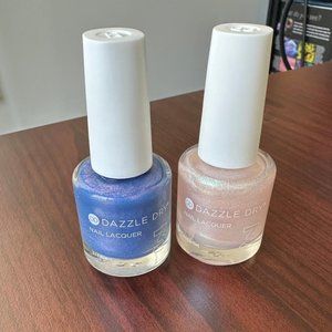 Set of 2 - DAZZLE DRY 2 Nail Polishes Shimmers/Toppers